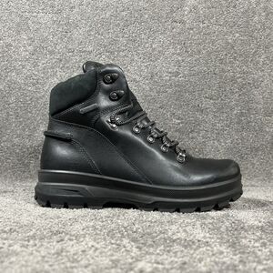 Ecco Rugged Track GTX Mens Sz 41 Black GoreTex Hiking Outdoor Utility Boots Used